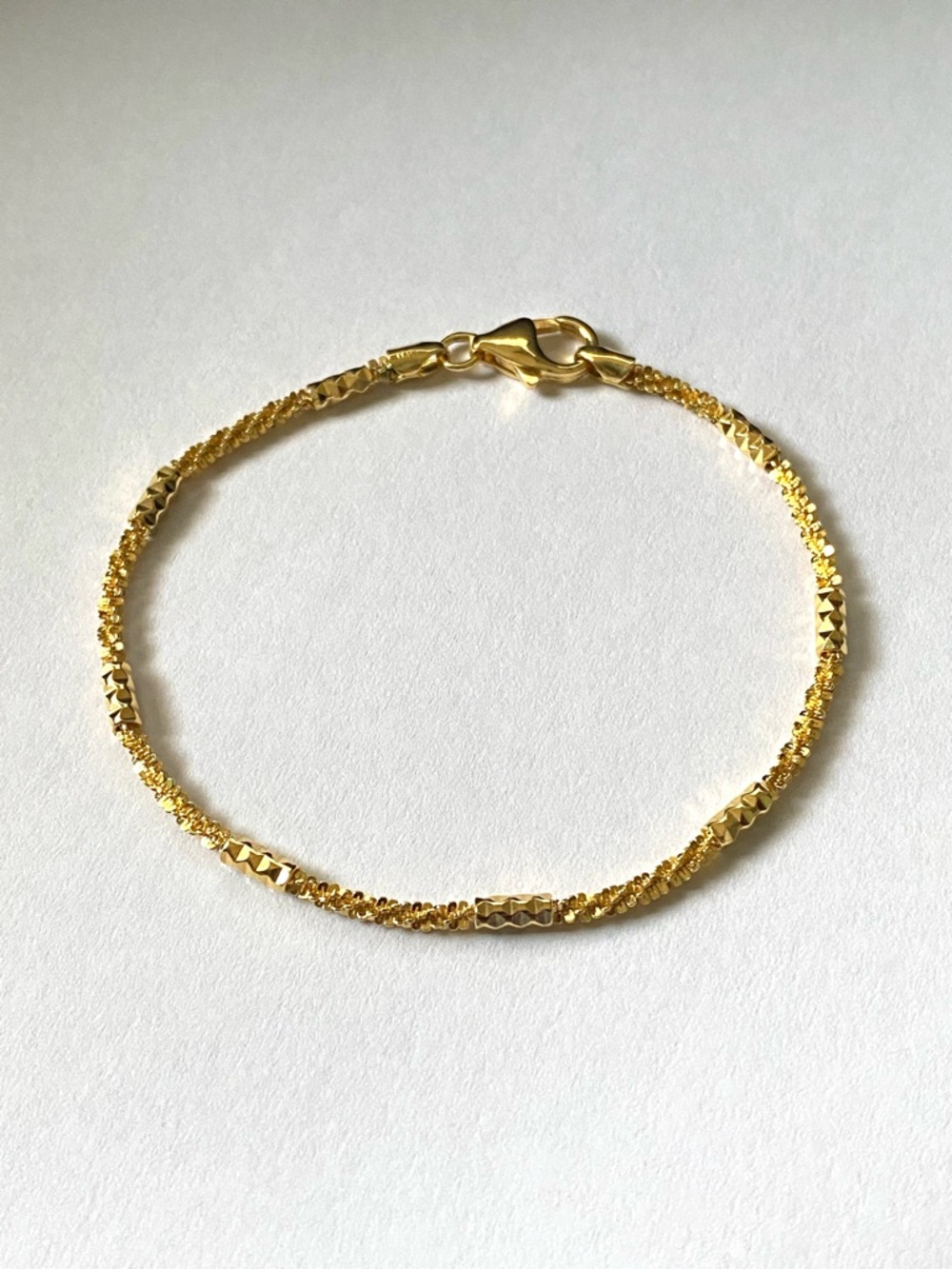 Bronze Milor Italy Gold Plated Textured Bracelet